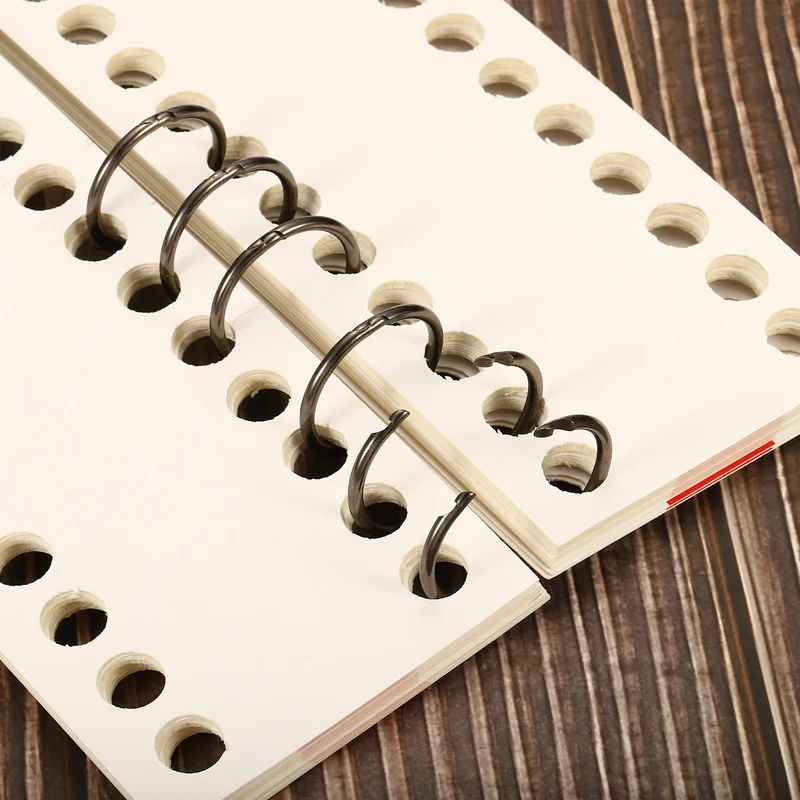 Binder Rings, Detachable Metal Book Rings Office Loose Leaf Ring Circle for Desk Calendar Photo Album
