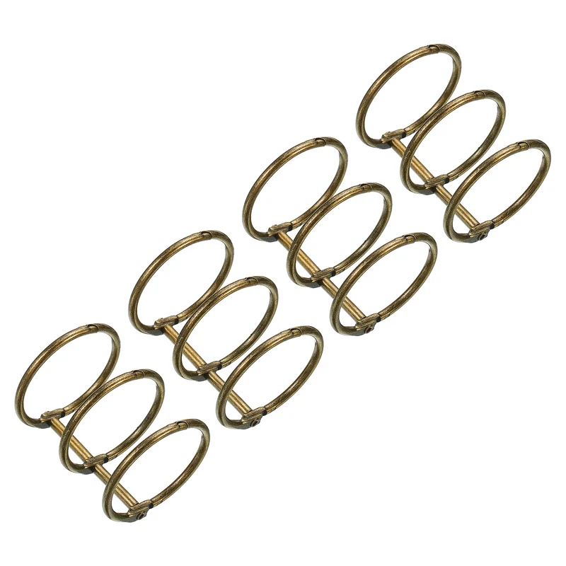 Binder Rings, Detachable Metal Book Rings Office Loose Leaf Ring Circle for Desk Calendar Photo Album