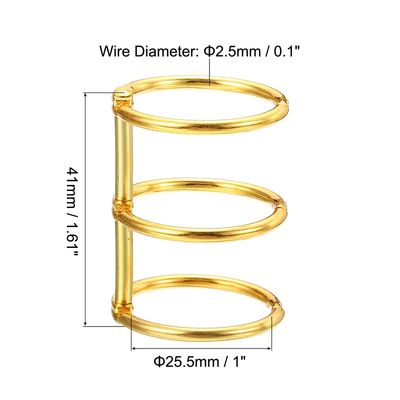 Binder Rings, Detachable Metal Book Rings Office Loose Leaf Ring Circle for Desk Calendar Photo Album