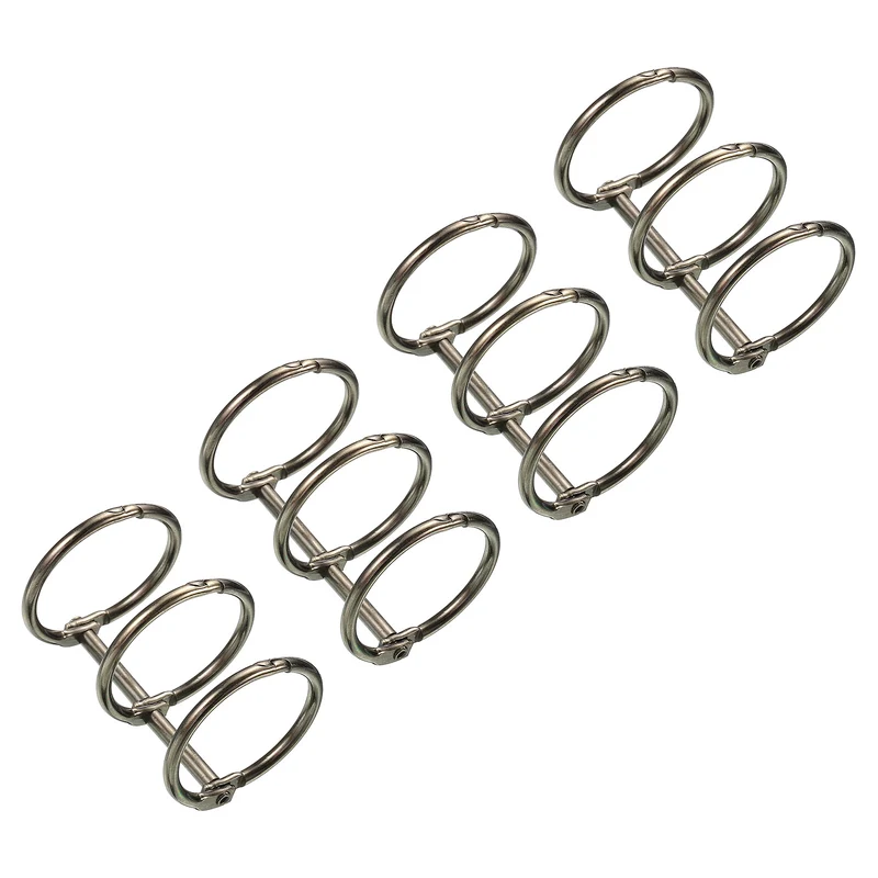 Binder Rings, Detachable Metal Book Rings Office Loose Leaf Ring Circle for Desk Calendar Photo Album