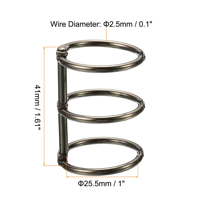 Binder Rings, Detachable Metal Book Rings Office Loose Leaf Ring Circle for Desk Calendar Photo Album