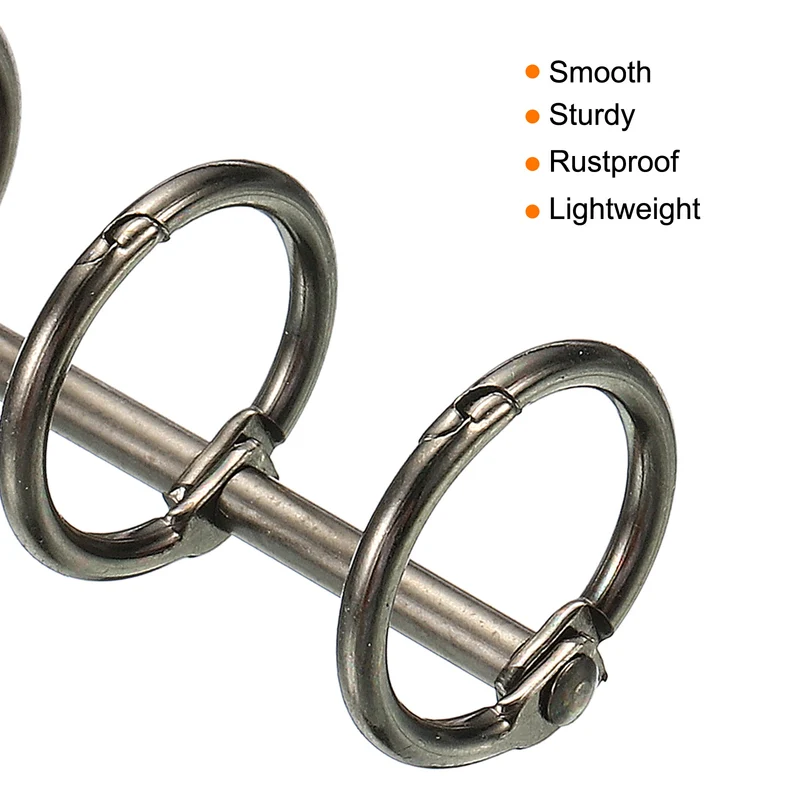 Binder Rings, Detachable Metal Book Rings Office Loose Leaf Ring Circle for Desk Calendar Photo Album