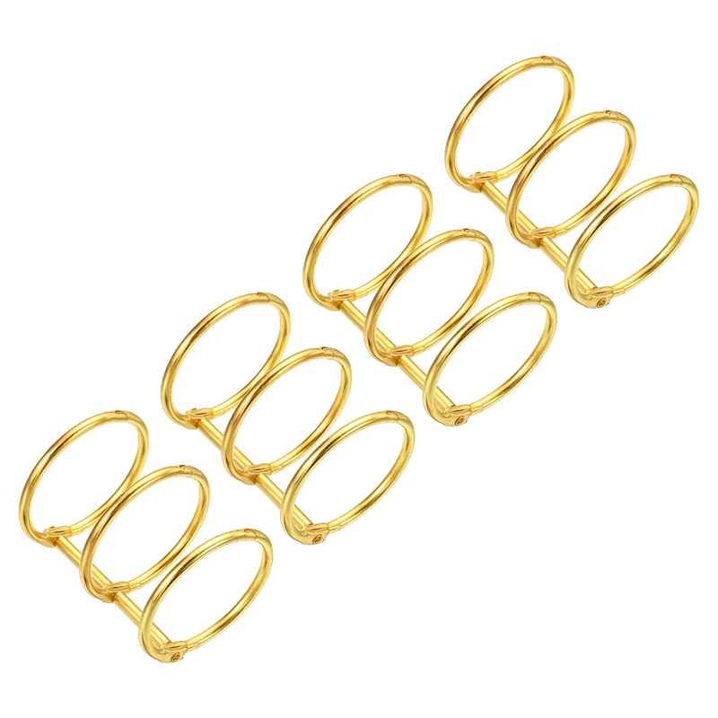 Binder Rings, Detachable Metal Book Rings Office Loose Leaf Ring Circle for Desk Calendar Photo Album