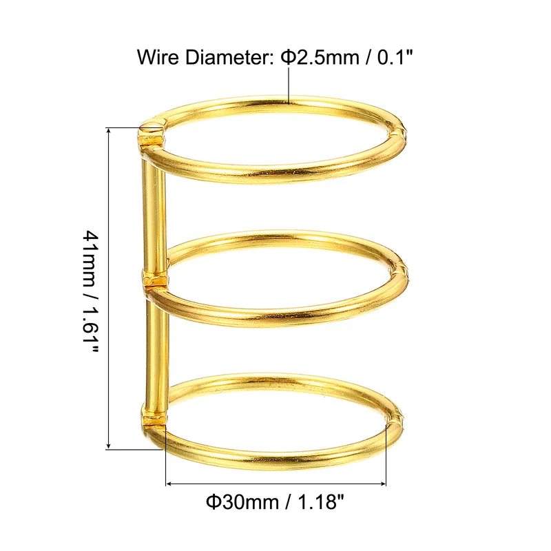 Binder Rings, Detachable Metal Book Rings Office Loose Leaf Ring Circle for Desk Calendar Photo Album