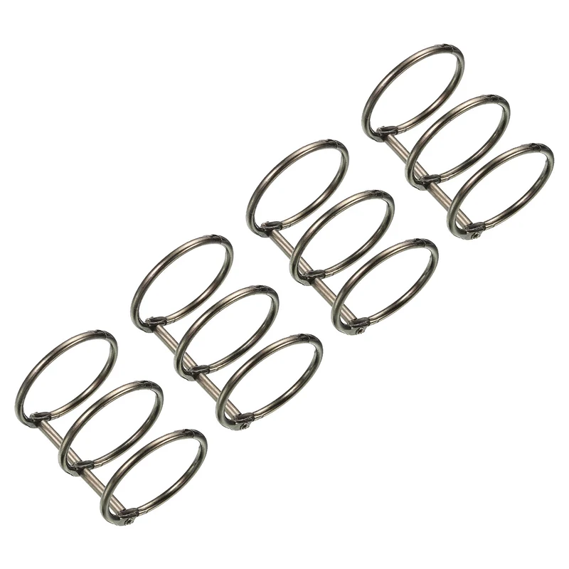 Binder Rings, Detachable Metal Book Rings Office Loose Leaf Ring Circle for Desk Calendar Photo Album