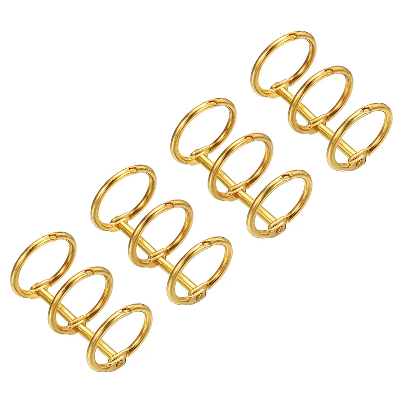 Binder Rings, Detachable Metal Book Rings Office Loose Leaf Ring Circle for Desk Calendar Photo Album