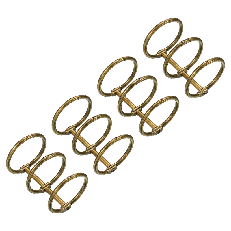 Binder Rings, Detachable Metal Book Rings Office Loose Leaf Ring Circle for Desk Calendar Photo Album