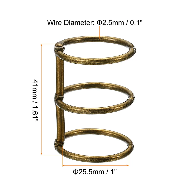 Binder Rings, Detachable Metal Book Rings Office Loose Leaf Ring Circle for Desk Calendar Photo Album