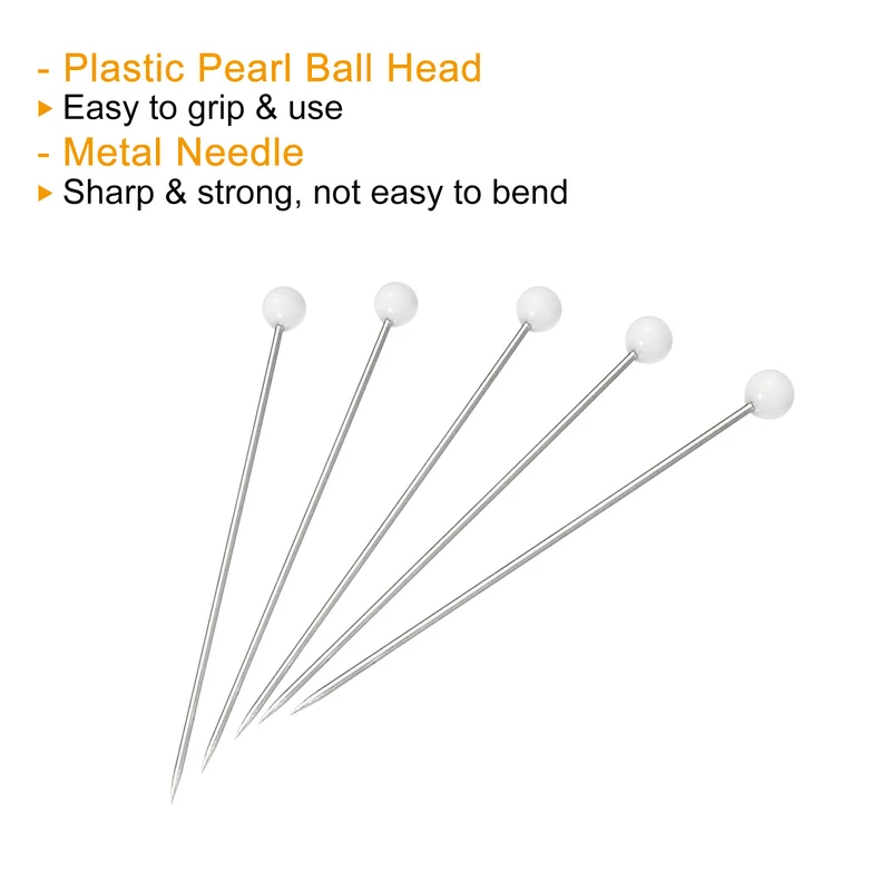 Sewing Pins, Ball Glass Head Straight Quilting Pin for Dressmaker Decorations