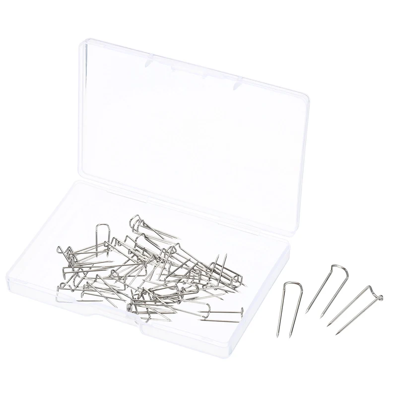 U-Pins, Steel Dressmaker Ornament Quilting Fork Pin for Craft Fabric Sewing