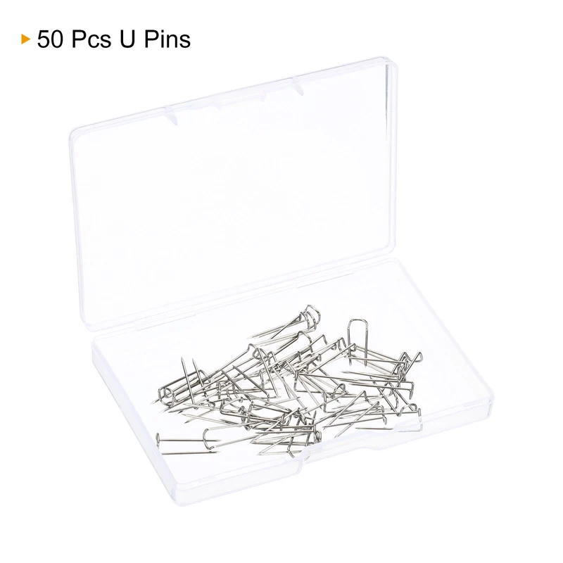 U-Pins, Steel Dressmaker Ornament Quilting Fork Pin for Craft Fabric Sewing