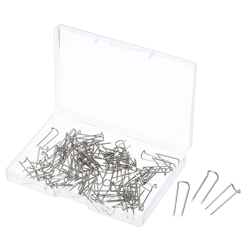 U-Pins, Steel Dressmaker Ornament Quilting Fork Pin for Craft Fabric Sewing