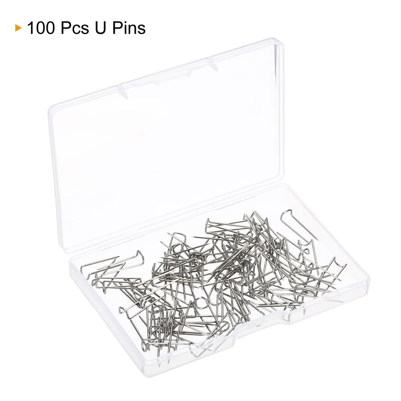 U-Pins, Steel Dressmaker Ornament Quilting Fork Pin for Craft Fabric Sewing