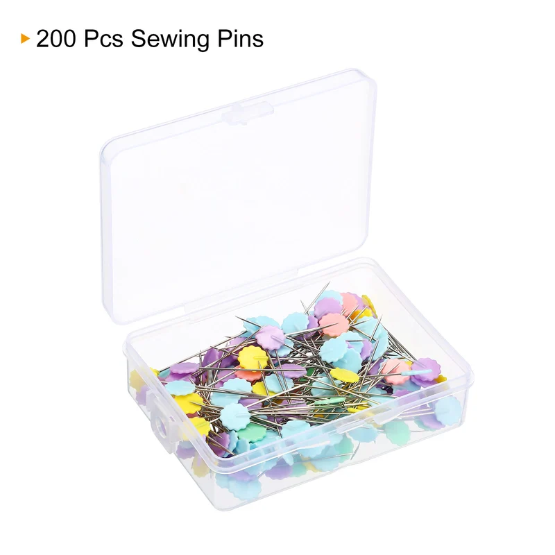 Sewing Pins, Flat Button Head Straight Quilting Pin for Dressmaker Decorations