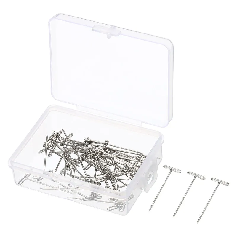T-Pins, Stainless Steel Blocking Pin Needles for Modelling Crafts