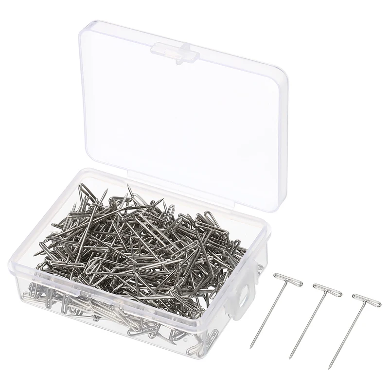 T-Pins, Stainless Steel Blocking Pin Needles for Modelling Crafts