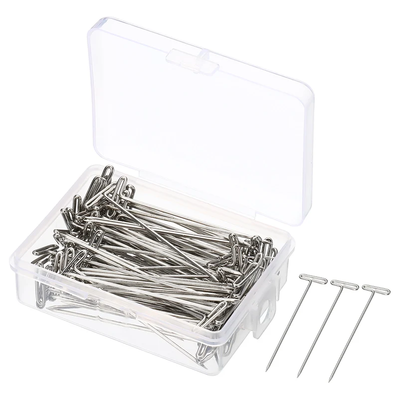 T-Pins, Stainless Steel Blocking Pin Needles for Modelling Crafts