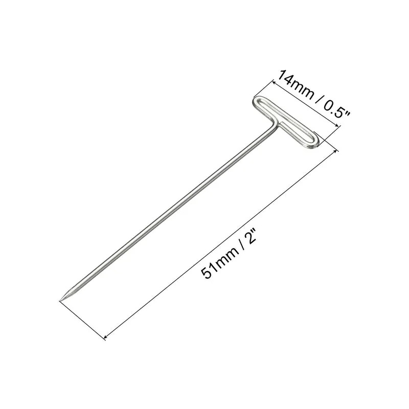 T-Pins, Stainless Steel Blocking Pin Needles for Modelling Crafts