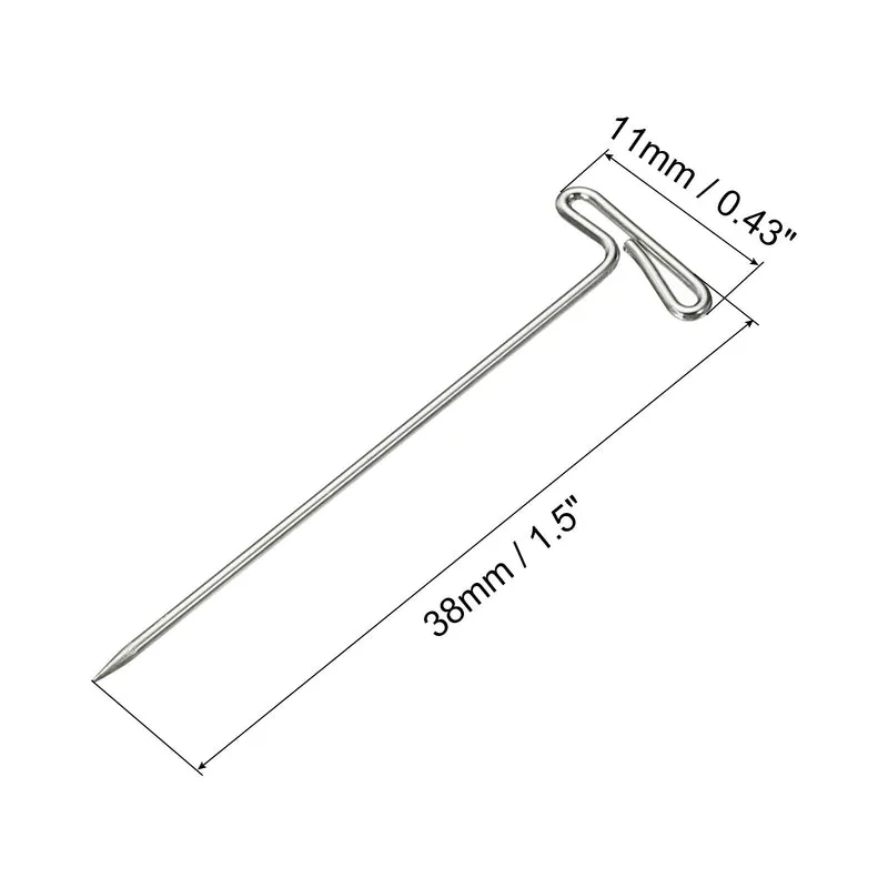 T-Pins, Stainless Steel Blocking Pin Needles for Modelling Crafts