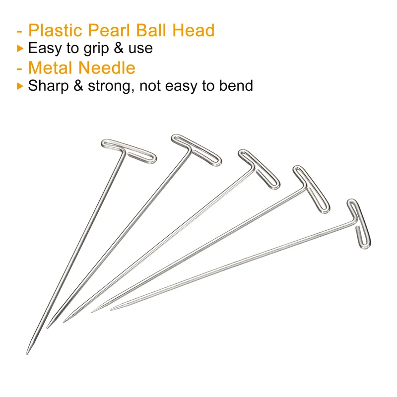 T-Pins, Stainless Steel Blocking Pin Needles for Modelling Crafts