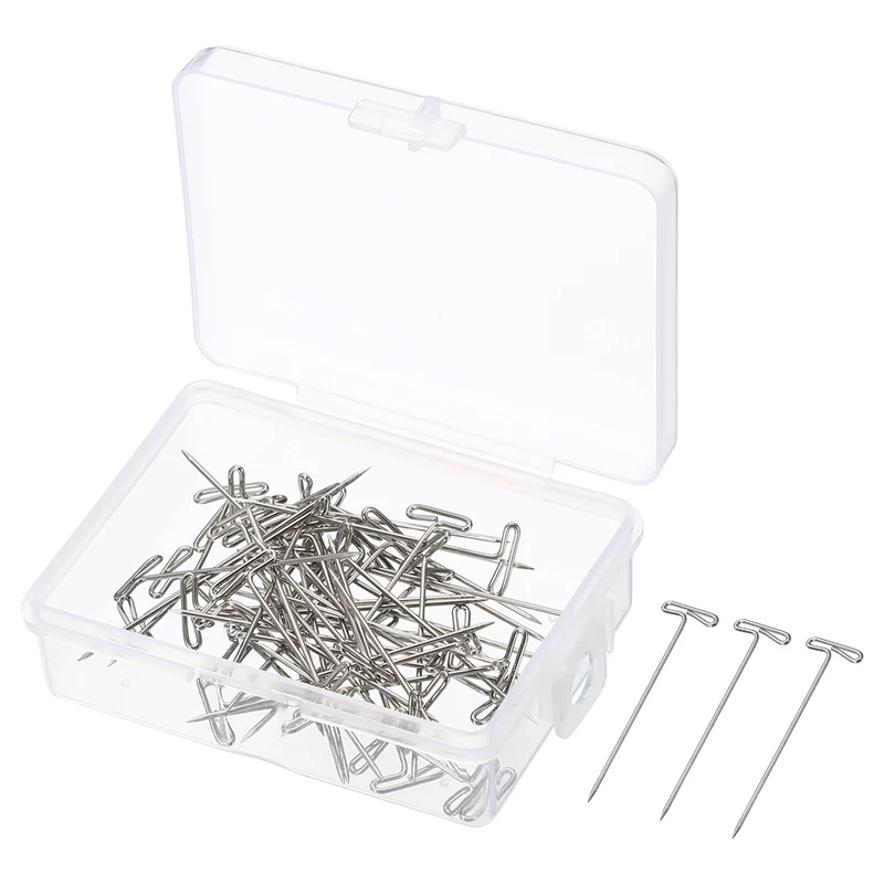 T-Pins, Stainless Steel Blocking Pin Needles for Modelling Crafts