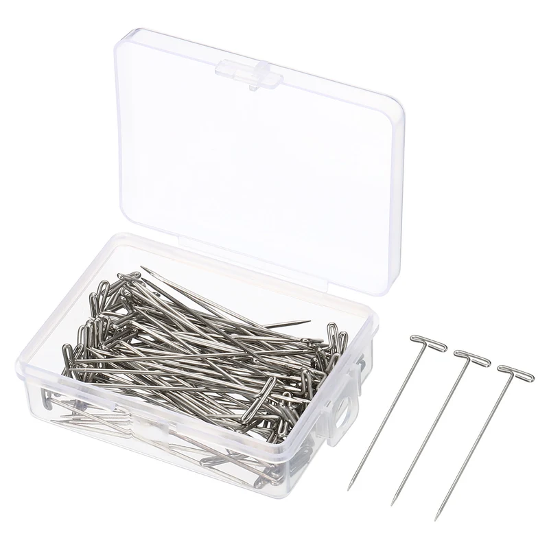 T-Pins, Stainless Steel Blocking Pin Needles for Modelling Crafts