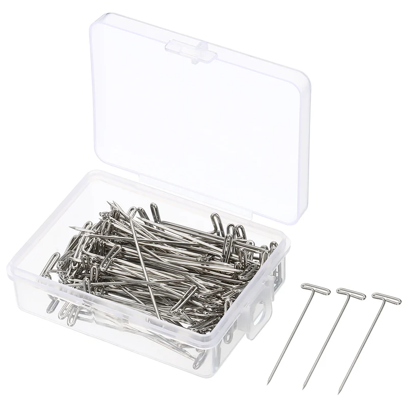 T-Pins, Stainless Steel Blocking Pin Needles for Modelling Crafts