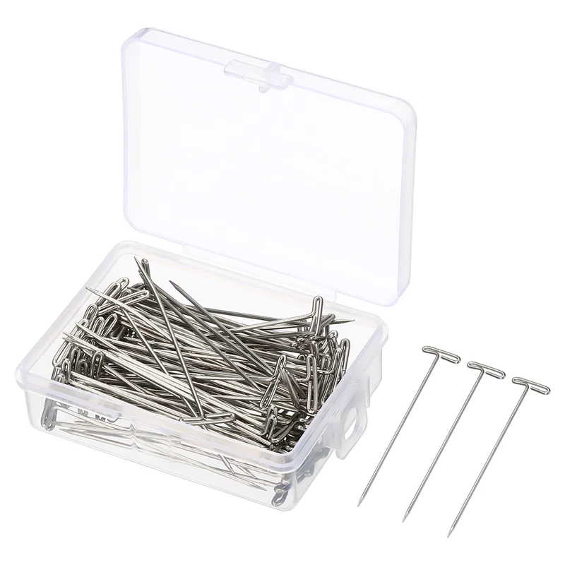 T-Pins, Stainless Steel Blocking Pin Needles for Modelling Crafts