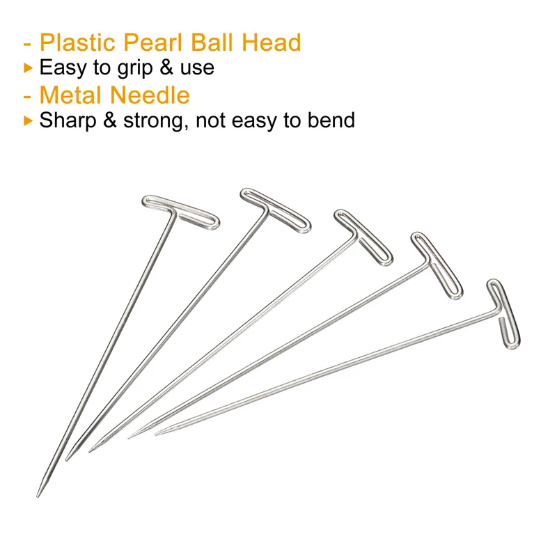 T-Pins, Stainless Steel Blocking Pin Needles for Modelling Crafts