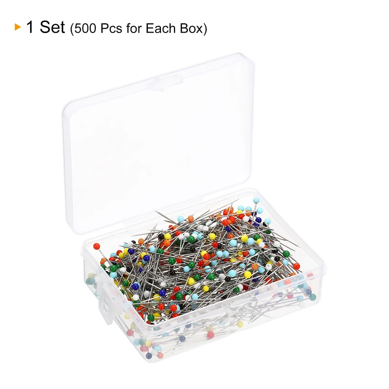 Sewing Pins Ball Glass Head Straight Quilting Pins for Dressmaker Decorations