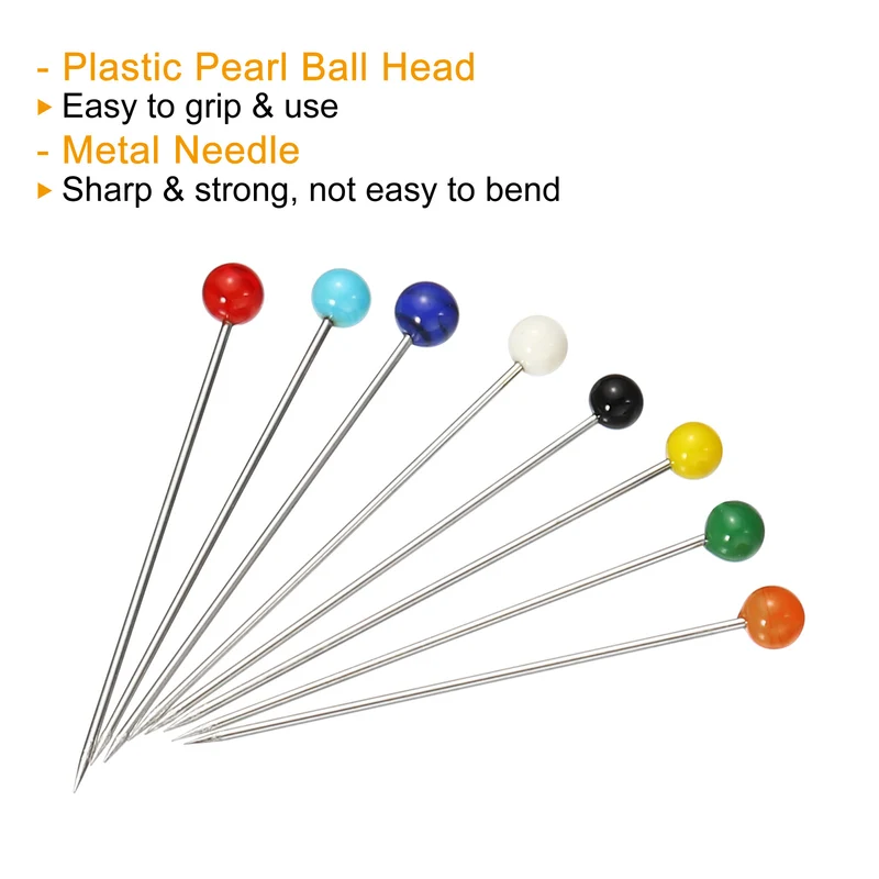 Sewing Pins Ball Glass Head Straight Quilting Pins for Dressmaker Decorations