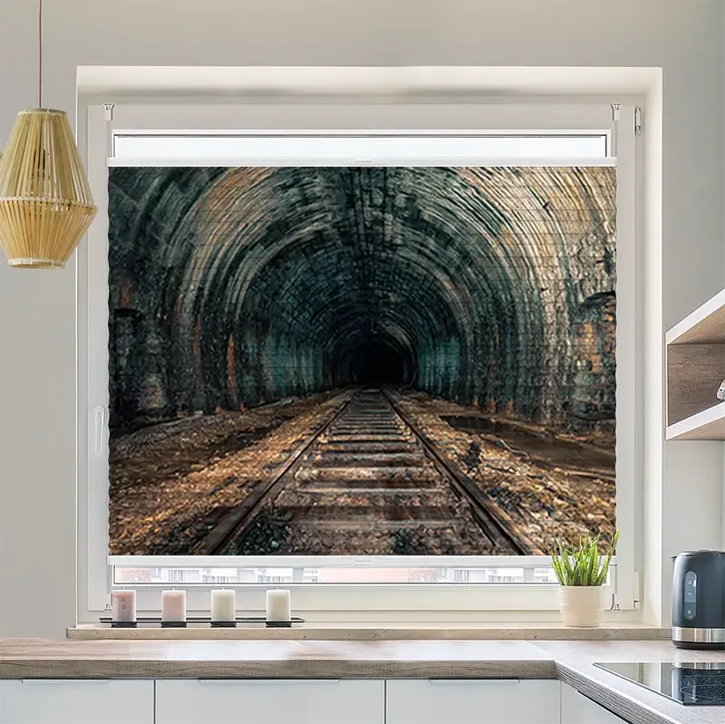 Wabenplissee Motiv "Alter Eisenbahn Tunnel"