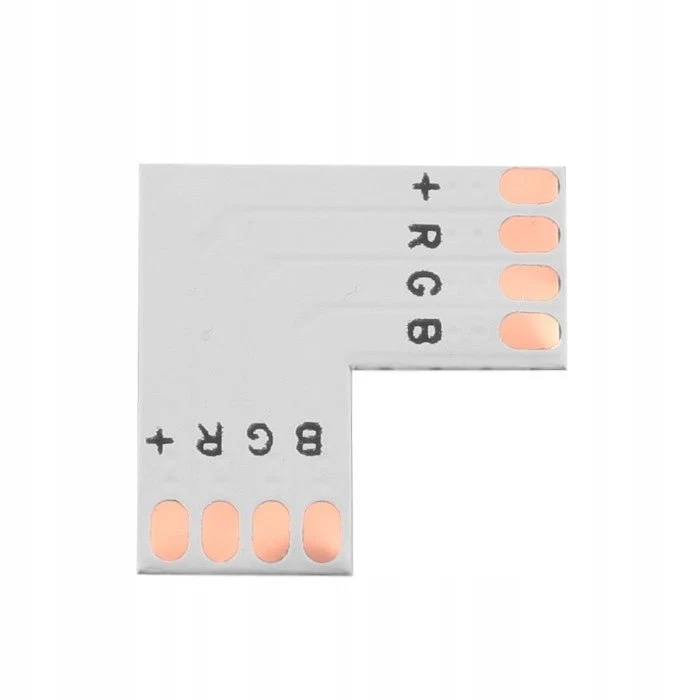 10-mm-Eckverbinder für LED-Bänder.