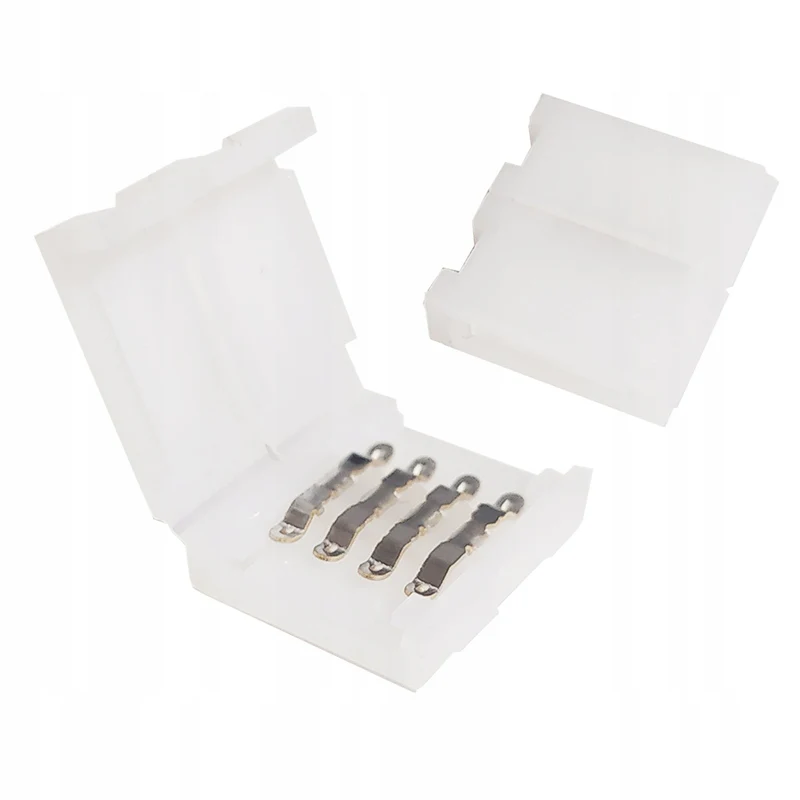 1x Gerader Verbinder für RGB-LED-Bänder in Farbe 10 mm.