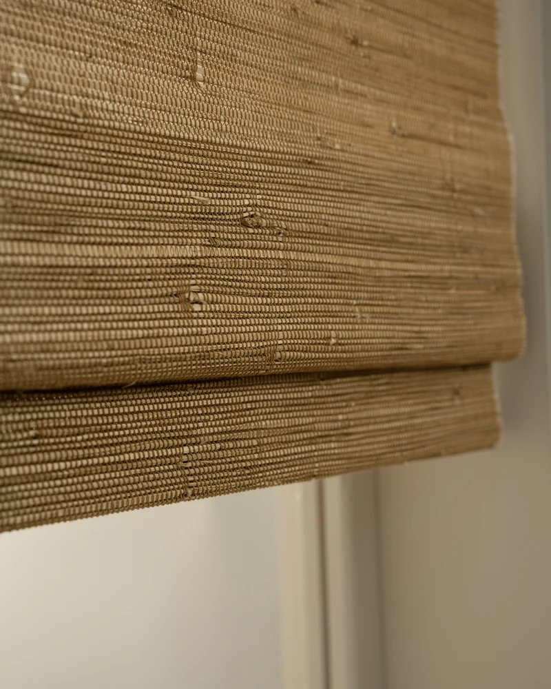 Mia Jute Motorized Woven Shade - Sand