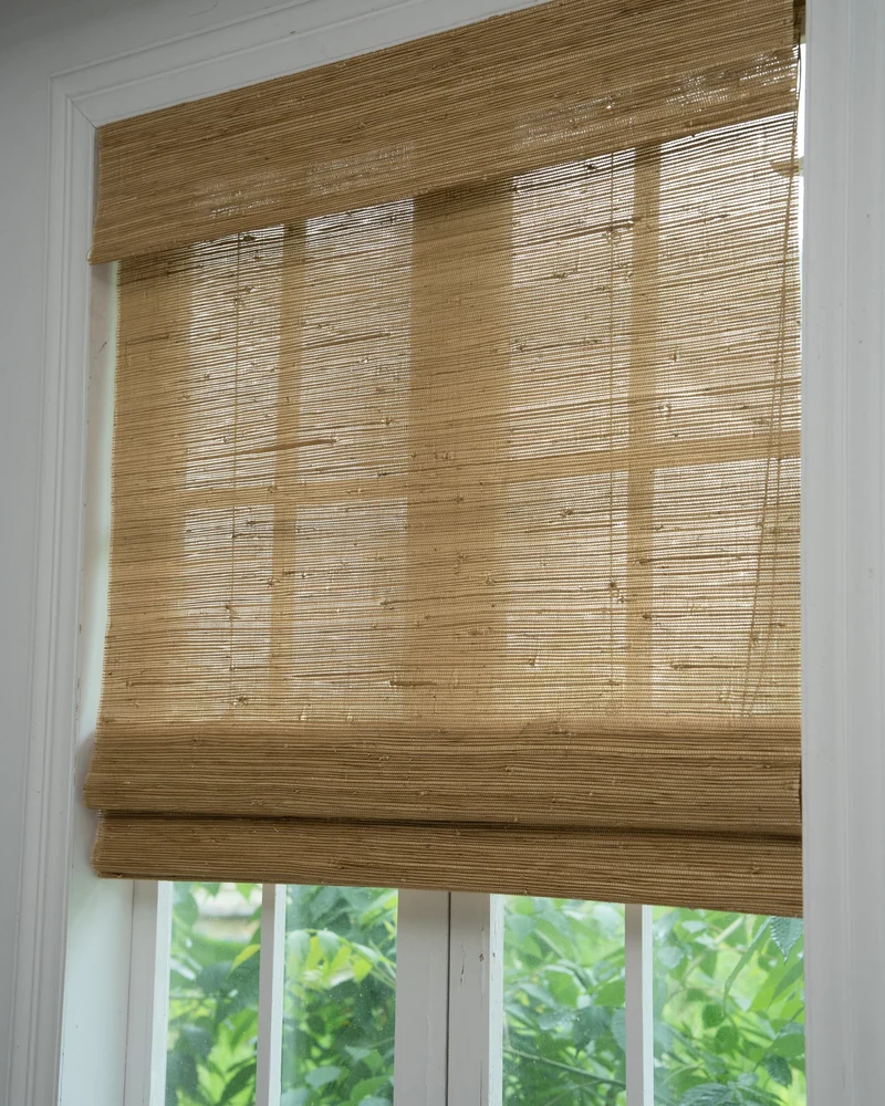 Mia Jute Motorized Woven Shade - Sand