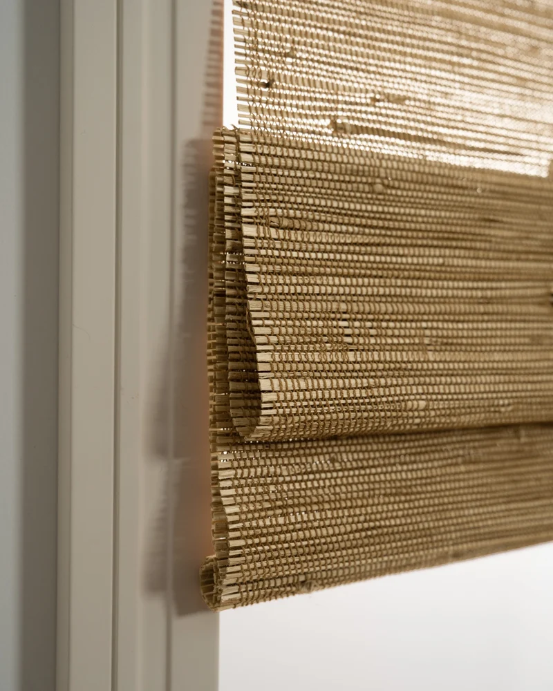 Mia Jute Motorized Woven Shade - Sand