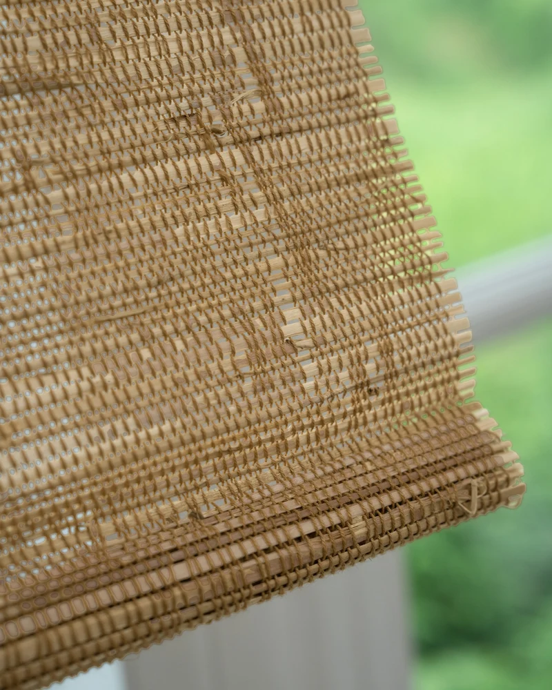 Mia Jute Motorized Woven Shade - Sand