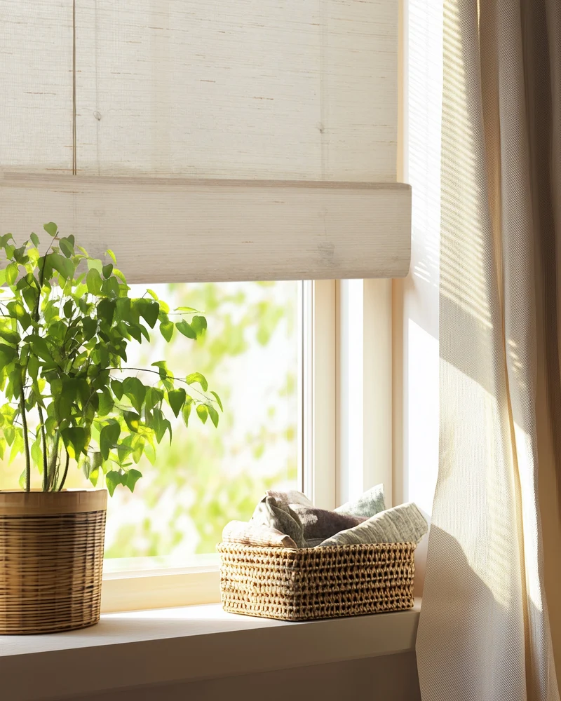 Yuki Linen Woven Shade - White