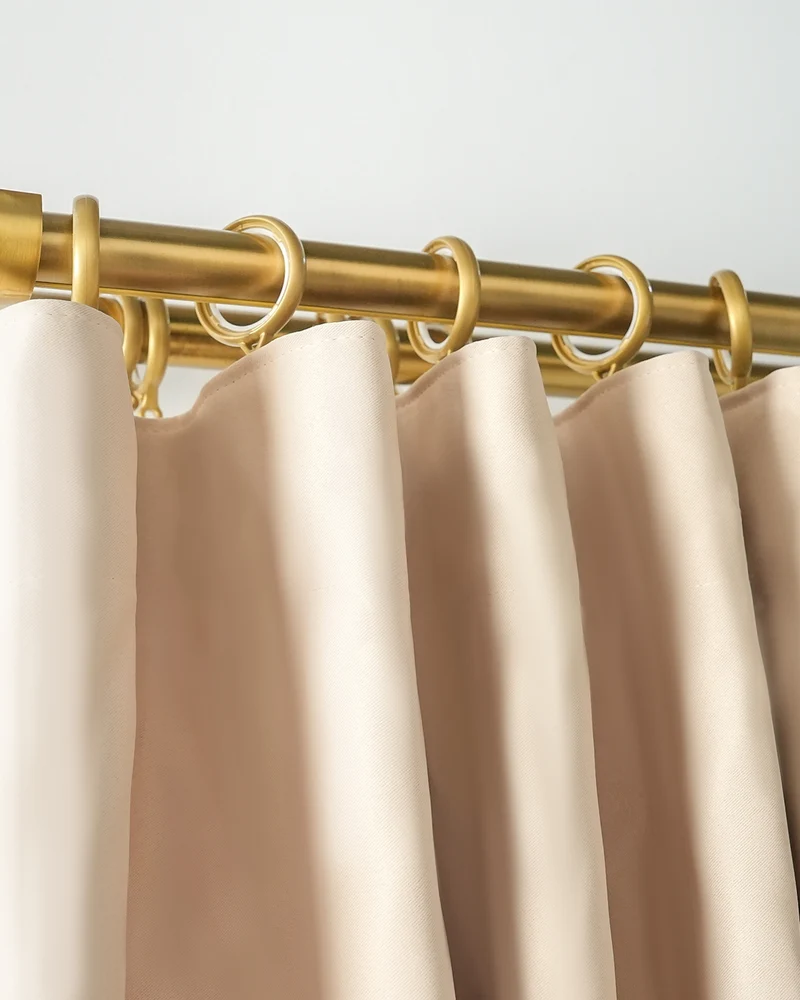 Silent Glide Roman Bronze Double Curtain Rod