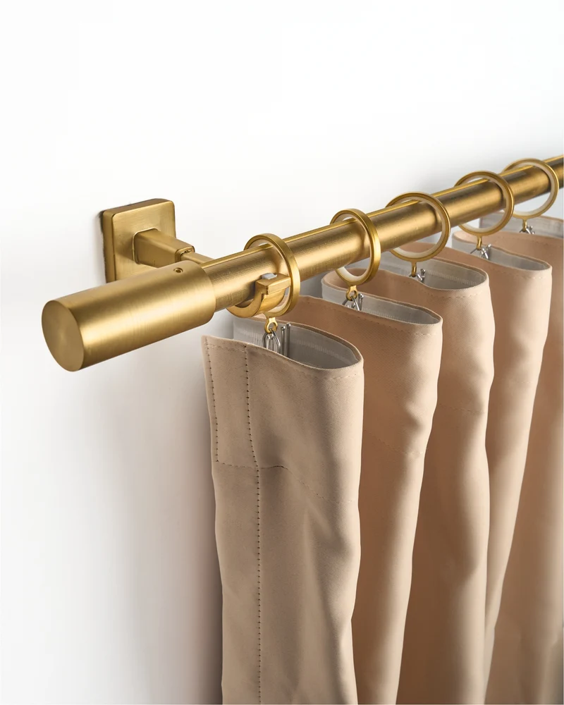 Silent Glide Roman Bronze Curtain Rod