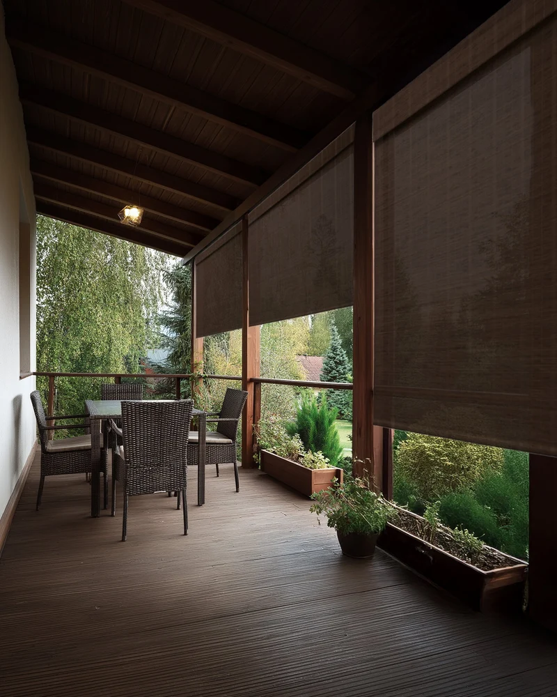 Hana Bamboo Outdoor Woven Shade - Bark