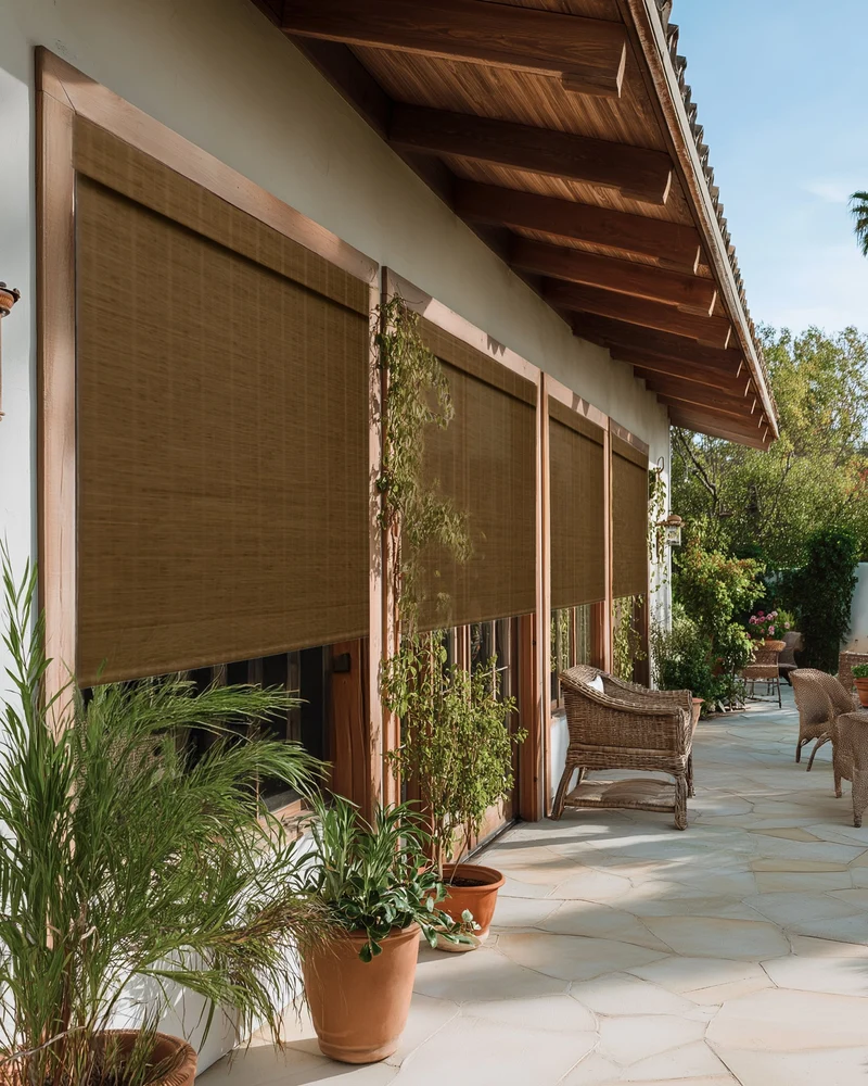 Hana Bamboo Outdoor Woven Shade - Tan