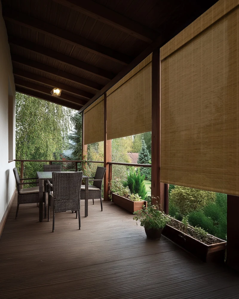 Hana Bamboo Outdoor Woven Shade - Tan