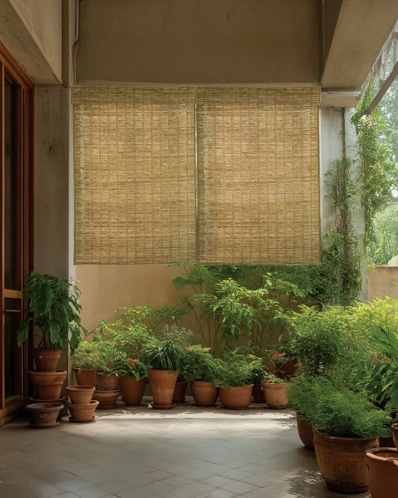 Rumi Jute Outdoor Woven Shade - Straw