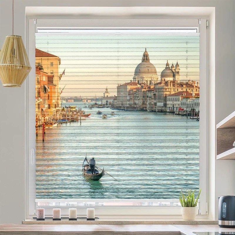 Wabenplissee Motiv "Venedig Canale Grande"