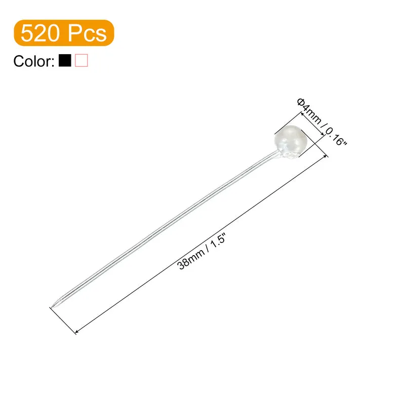 Sewing Straight Pins Round Pearl Head for DIY Hand Craft