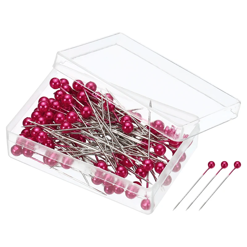 Pearlized Sewing Pins Set, Stainless Steel Ball Head Needle Straight Quilting Pin for Dressmaker Decorations
