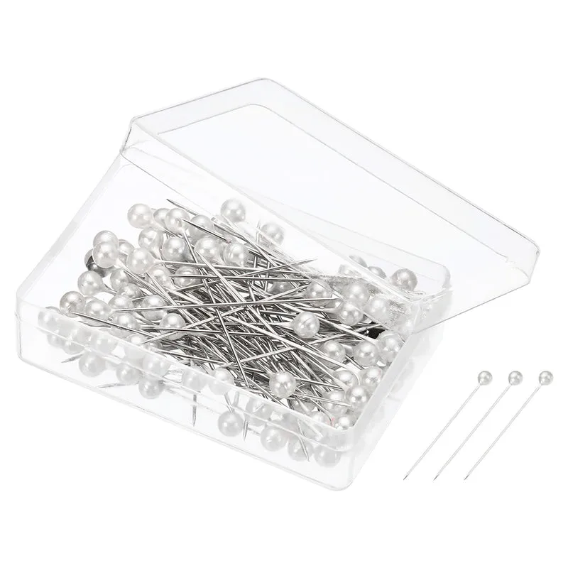 Pearlized Sewing Pins Set, Stainless Steel Ball Head Needle Straight Quilting Pin for Dressmaker Decorations