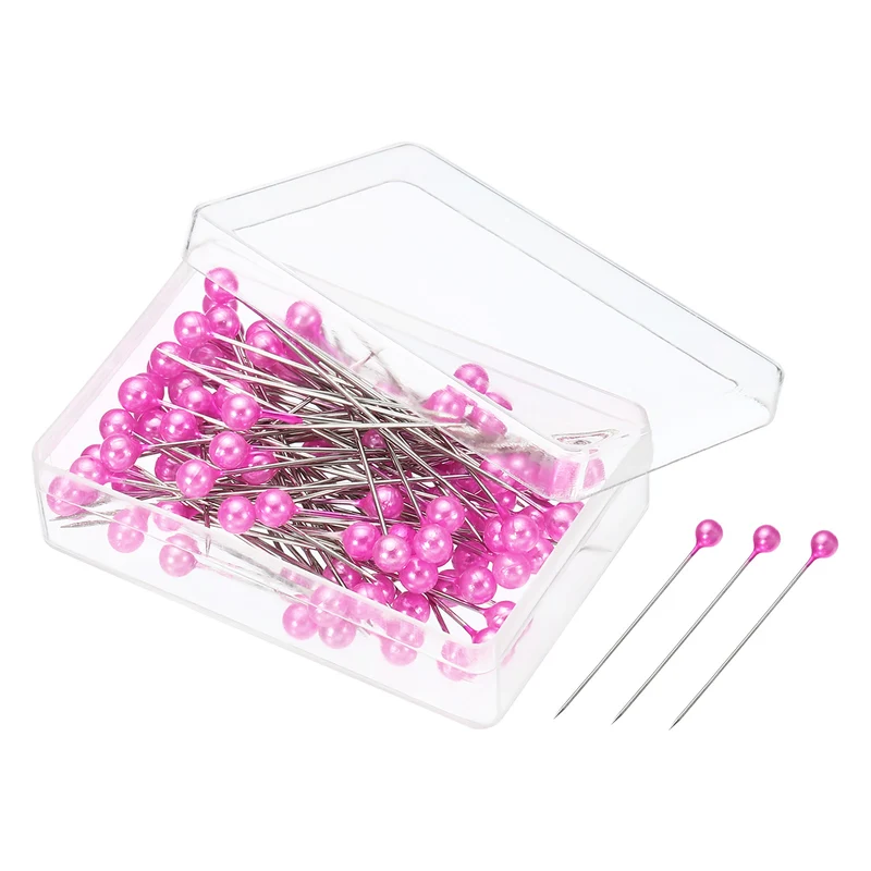 Pearlized Sewing Pins Set, Stainless Steel Ball Head Needle Straight Quilting Pin for Dressmaker Decorations